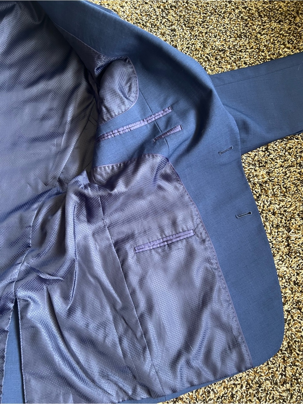 Bar III Men's Deep Navy Two-Button Blazer - Picture 11 of 14